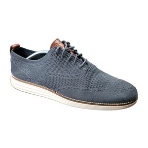Cole Haan Original Grand Stitchlite Wingtip Oxfords Grey Mens Size 11.5 M C27961